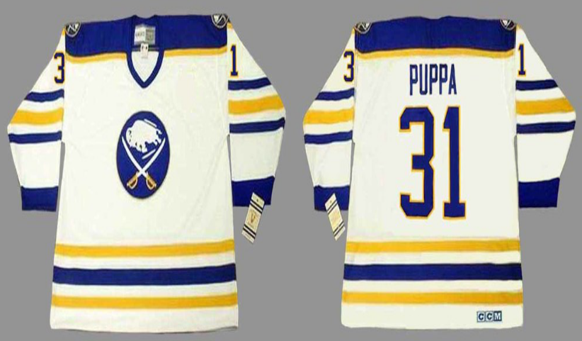 2019 Men Buffalo Sabres #31 Puppa white CCM NHL jerseys